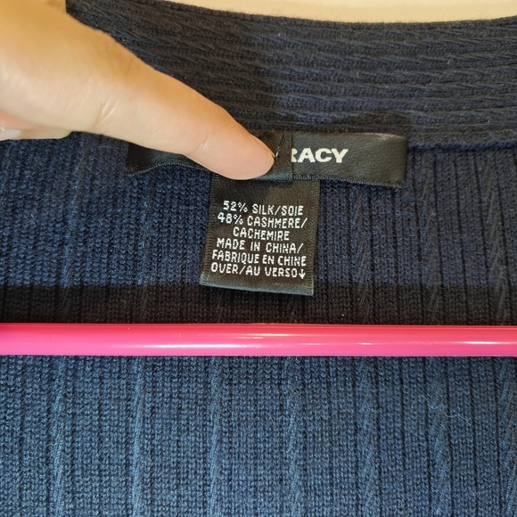 Ellen Tracy Medium Beaded Silk Cashmere Sparkly Sequins‎ Cardigan - Picture 5 of 5